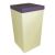 Ivory Wedding Post Box with Purple Lid