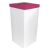 White Wedding Post Box with Hot Pink Lid