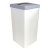 White Wedding Post Box with Blue Lid