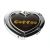 Heart Shaped Handbag Hanger Coffee Design, Presented with Organza Bag