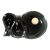 Two Position Gloss Black Pipe Ashtray With Cork Knocker