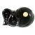 Two Position Gloss Black Pipe Ashtray With Cork Knocker