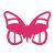 Fuschia Pink Butterfly Place Cards (Pack of 10)