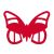 Red Butterfly Place Cards (Pack of 10)