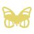 Gold Butterfly Place Cards (Pack of 10)