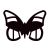 Black Butterfly Place Cards (Pack of 10)