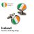 Irish Flag Coin Insert Irelands Cufflinks