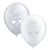 Just Married Silver & White Balloon Pack (10 Pack)