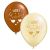 Just Married Brown & Ivory Balloon Pack (10 Pack)