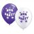 Hen Night Purple & White Balloon Pack (10 Pack)