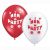 Hen Night Red & White Balloon Pack (10 Pack)