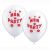 Hen Night White with Red Text Balloon Pack (10 Pack)