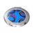 Round Purple Blue & Purple Bubbly Design Handbag Mirror in Organza Bag