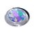 Round Purple Blue & Purple Multicoloured Obscura Ladies Round Handbag Mirror in Organza Bag