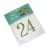 Round Ivory Table Numbers for Holders (13-24 pre-numbered)