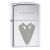 Zippo High Polish Chrome Lighter with Wedding Cravat & Text Image (Engravable)