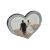 Silver Plated Heart Shaped Photo Frame 5x5 inch (DWC)