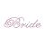 Purple Rhinestone Crystal iron on T Shirt Design - Bride