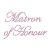 Purple Rhinestone Crystal iron on T Shirt Design - Matron of Honour