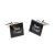 Best Friend Black Square Nevision Wedding Text Cufflinks