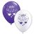 Just Married Purple & White Balloon Pack (10 Pack)