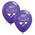 Just Married Purple & Purple Balloon Pack (10 Pack)