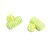 Lime Green & Yellow Stripe Barrel Style Silk Knot Cufflinks Unboxed