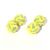 Lime Green & Yellow Silk Knot Cufflinks Unboxed