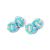 Light Blue & Pink Silk Knot Cufflinks Unboxed