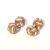 Brown & Cream Silk Knot Cufflinks Unboxed