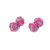 Pink & Blue Silk Knot Cufflinks Unboxed