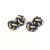 Blue & Green Silk Knot Cufflinks Unboxed