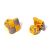 Silver & Gold Square & Silk Knot Style Cufflinks Unboxed (DWC)