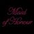 Hot Pink Rhinestone Crystal Iron on T Shirt Design - Maid of Honour