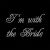 Rhinestone Crystal iron on T Shirt Design - I'm with the Bride