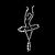 Rhinestone Crystal iron on T Shirt Design - Ballerina