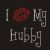 Rhinestone Crystal Iron on T Shirt Design - I Love / Kiss my Hubby