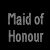 Rhinestone Crystal Iron on T Shirt Design - Double Line Maid of Honour