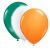 Irish Tricolour Theme 3 Colour Mixed Latex Balloon Pack (12)