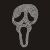 Rhinestone Crystal iron on T Shirt Design - Screaming Skull Design