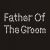 Small Rhinestone Crystal Iron on Design 6x3 cm Father of the Groom design