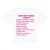 Hens Dare Checklist T Shirt