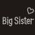 Small Rhinestone Crystal Iron on Design 5x3 cm Big Sister with Heart Design
