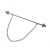 Rhodium Plated Splayed End Collar Pin