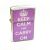 Keep Calm and Carry On Purple Petrol Lighter