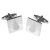 Snowman Engraved Snowman Square Cufflinks