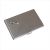 Wine Bottle Design Brushed Metal Card Case