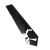 Split Skull & Crossbones Design Black Neck Tie
