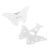 White Filigree Butterfly Place Cards Pack of 10