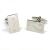 Engraved Question Marks Rectangular Cufflinks
